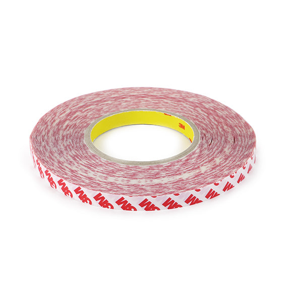 Nastro biadesivo 3M trasparente per fissaggio stoppini , altezza 12 mm, lunghezza rotolo 50 metri