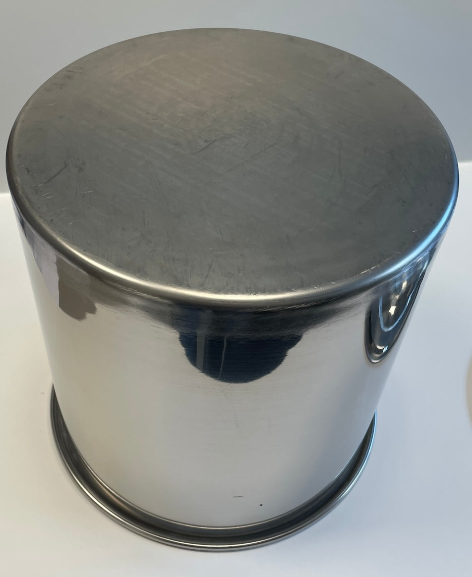 Pentola in acciaio senza manico, d. 24 - H 24 cm