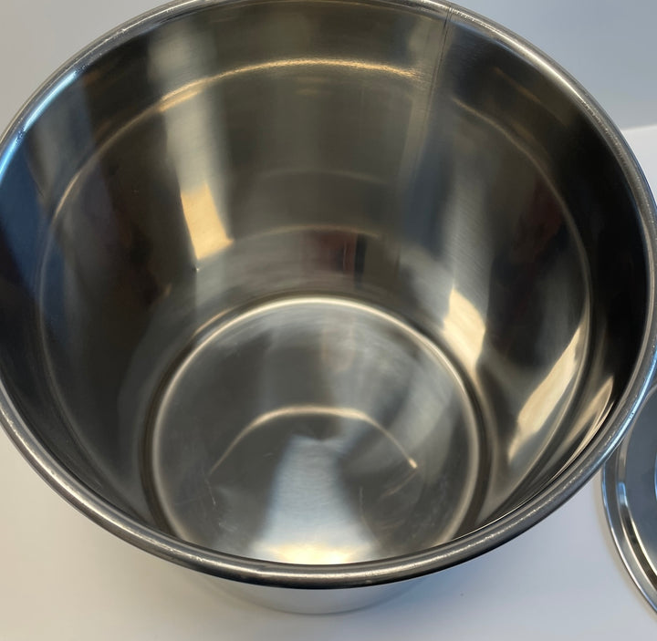 Pentola in acciaio senza manico, d. 24 - H 24 cm