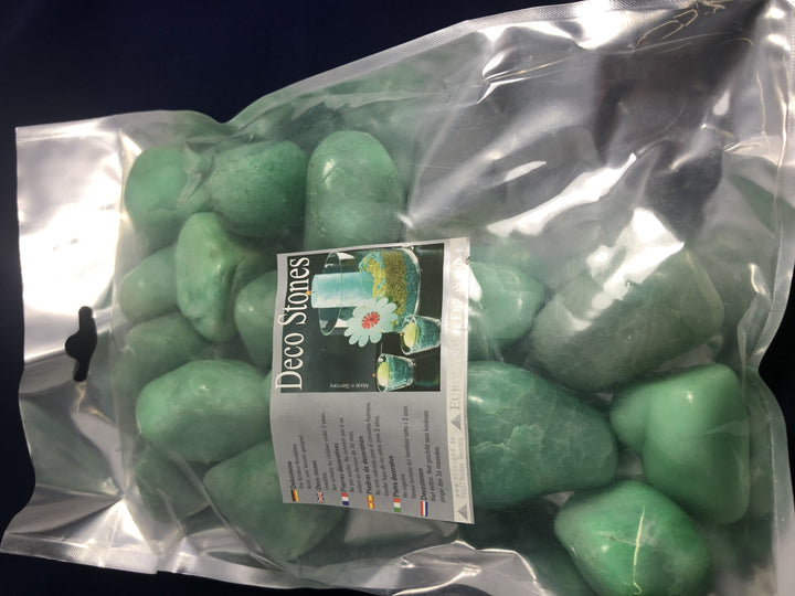 Pietre colorate per decorazione verdi,  1 kg