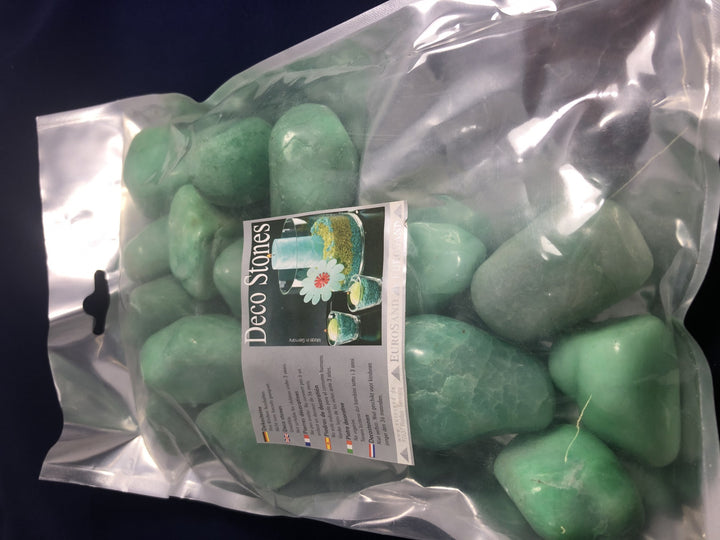 Pietre colorate per decorazione verdi,  1 kg