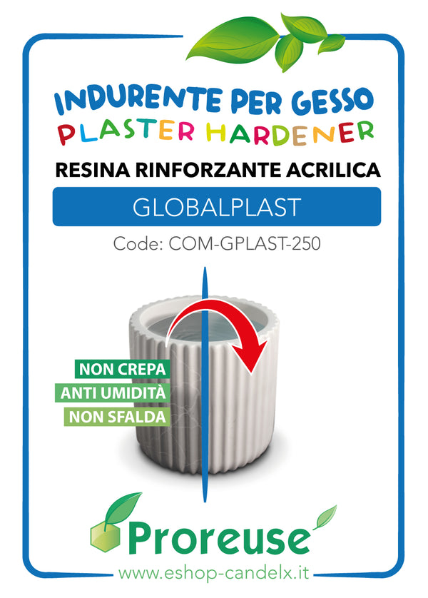 Resina acrilica indurente per gesso