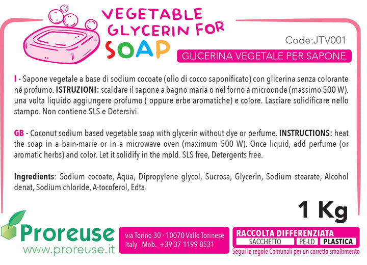 Sapone vegetale per saponette fai da te