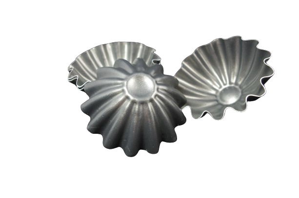 Stampi di acciaio per candele galleggianti a forma di margherita , diam. 7 cm altezza 3 cm, confezione da 5 pz