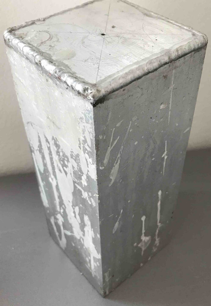 Stampi di alluminio quadrato  7 x 7 x H 18 cm