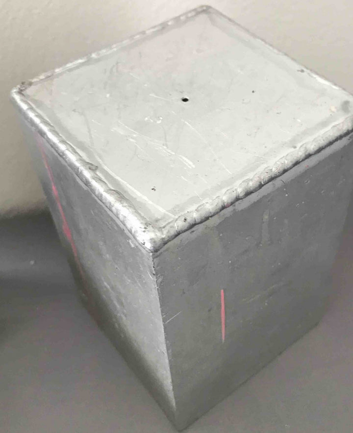 Stampi di alluminio quadrato 7 x 7 x H 8 cm