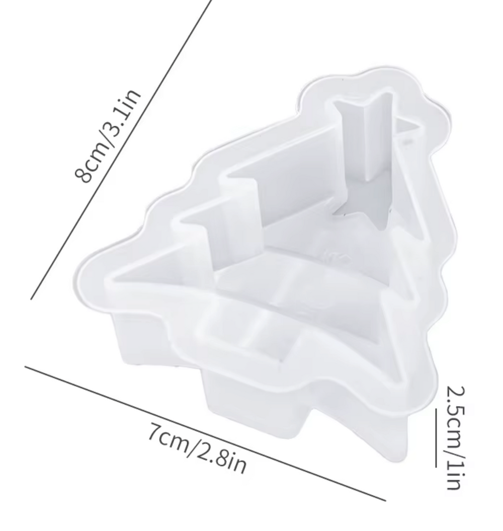 Stampo a forma albero di Natale senza palline decorative