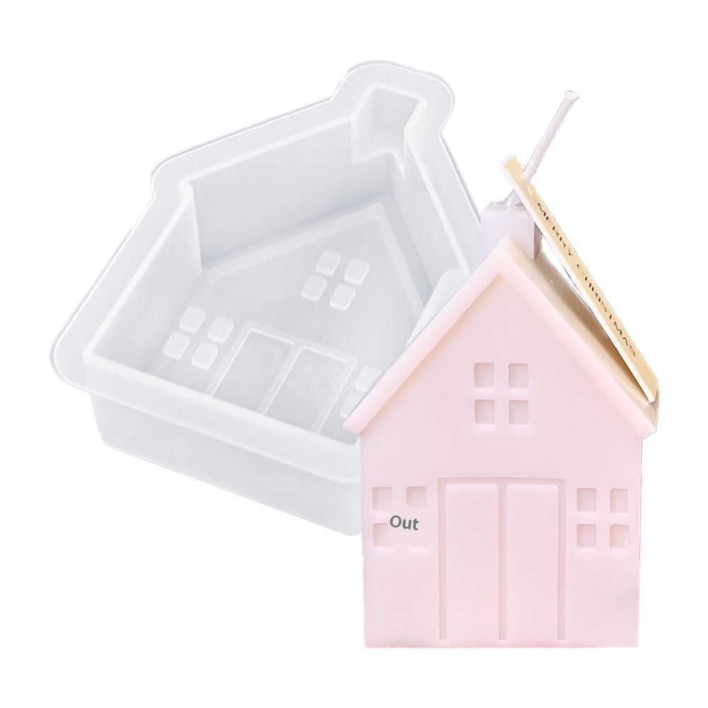 Stampo a forma di casa 1 camino