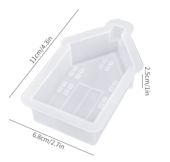 Stampo a forma di casa 1 camino