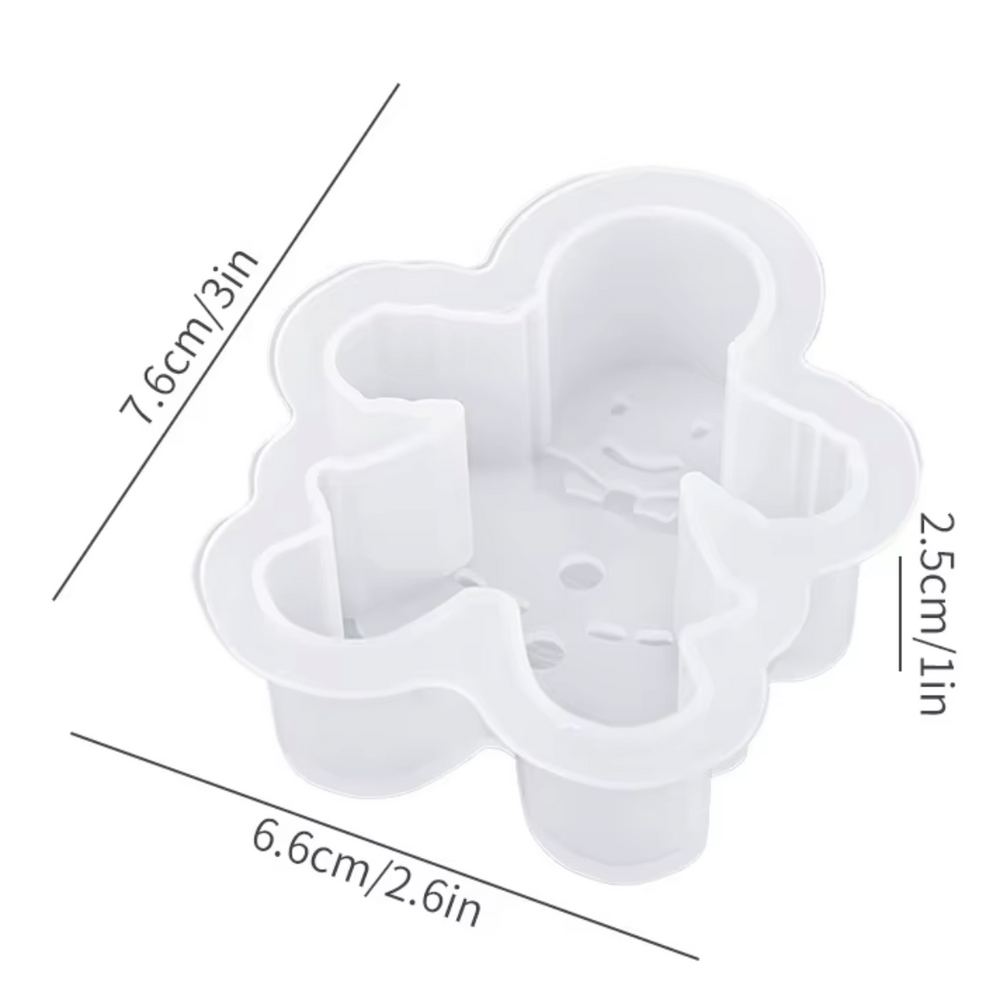 Stampo a forma di pupazzo di neve