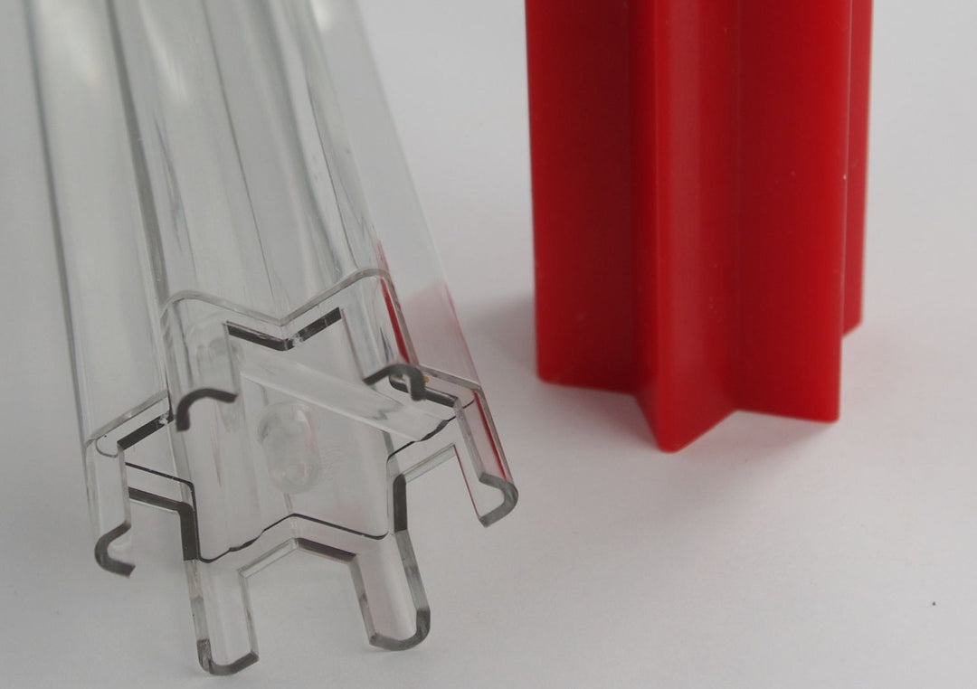 Stampo candele a stella, 60 x 60 - h 200 mm, in policarbonato
