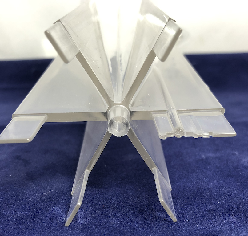 Stampo candele piramide a 6 punte, base 100 h 200 mm, in policarbonato