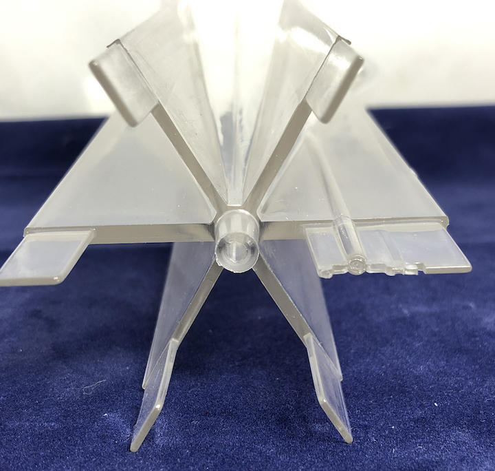 Stampo candele piramide a 6 punte, base 100 h 200 mm, in policarbonato