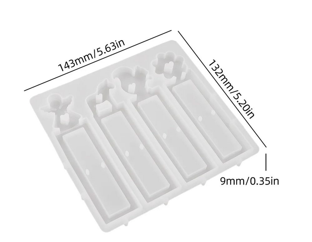 Stampo di silicone 4 forme ( 1 scomparto)