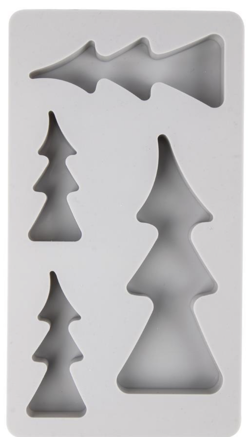 Stampo in silicone per alberi natalizi o per il presepe