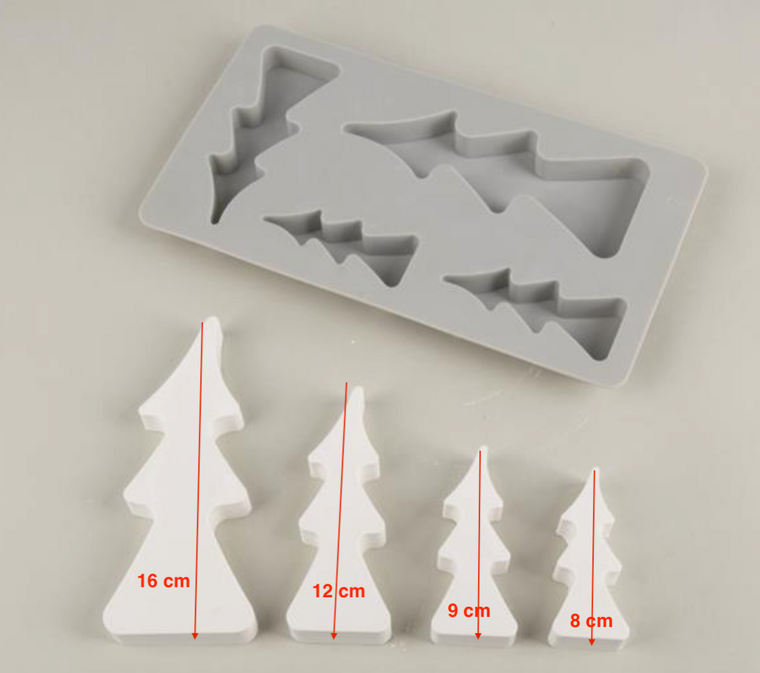 Stampo in silicone per alberi natalizi o per il presepe