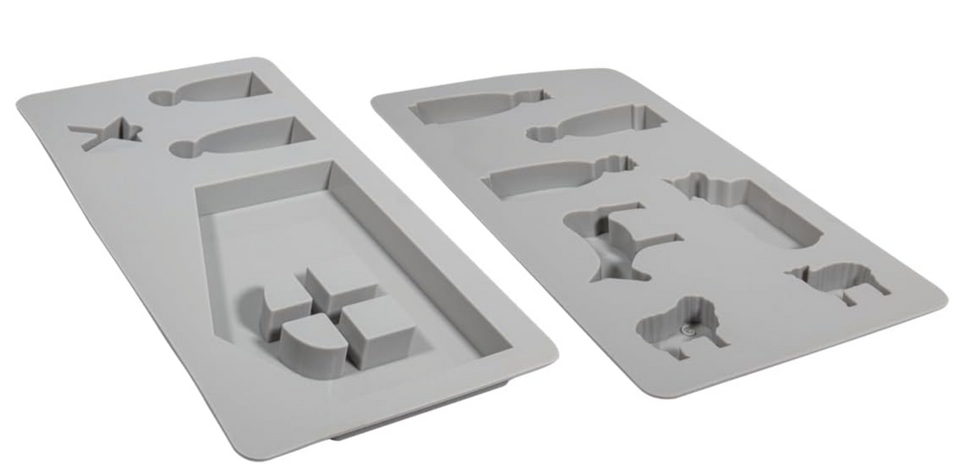 Stampo in silicone personaggi e animali presepe con stalla