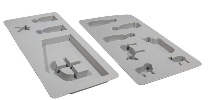 Stampo in silicone personaggi e animali presepe con stalla