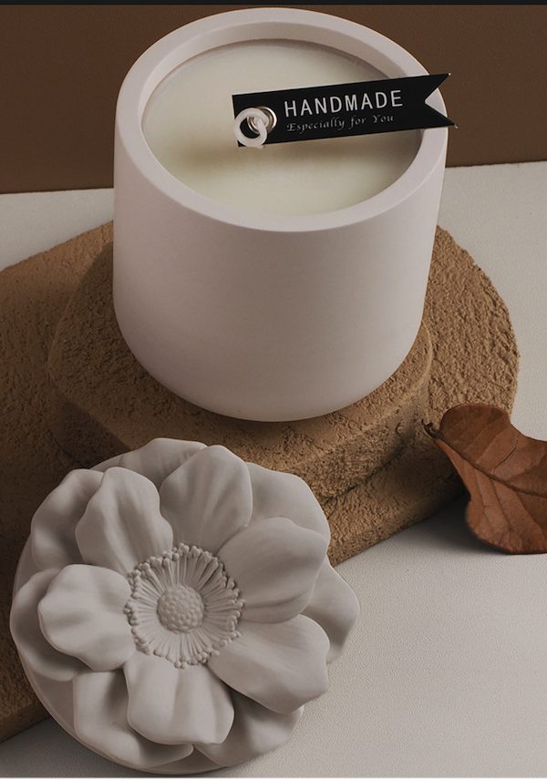 Stampo per barattolo e coperchio con fiore