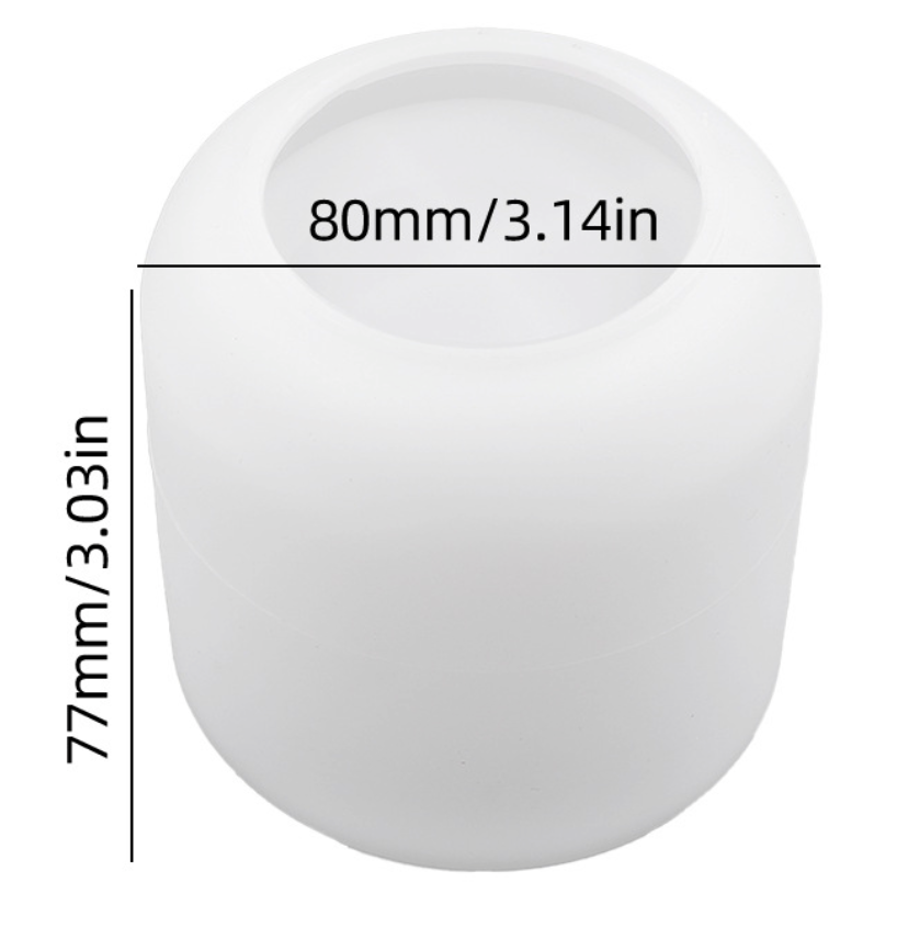 Stampo per barattolo e coperchio con fiore