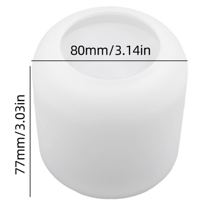 Stampo per barattolo e coperchio con fiore