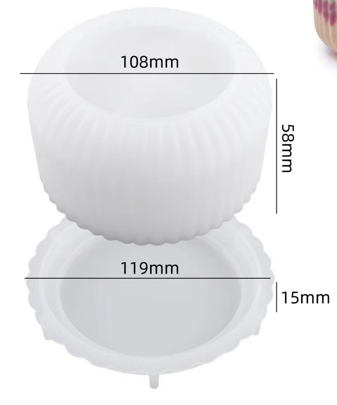 Stampo per barattolo largo con coperchio