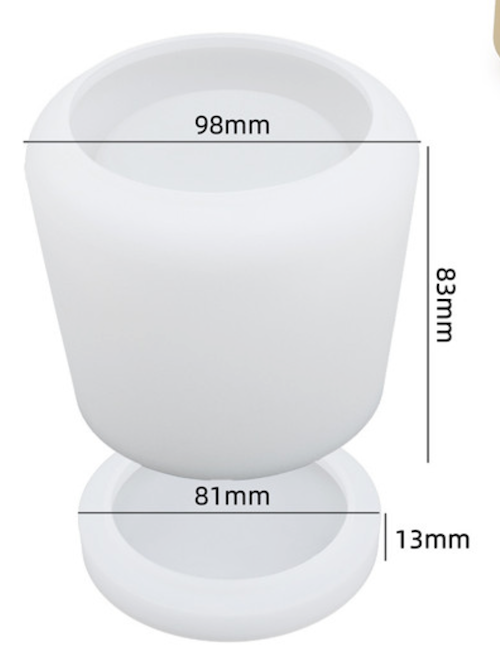 Stampo per barattolo trapezoidale con coperchio