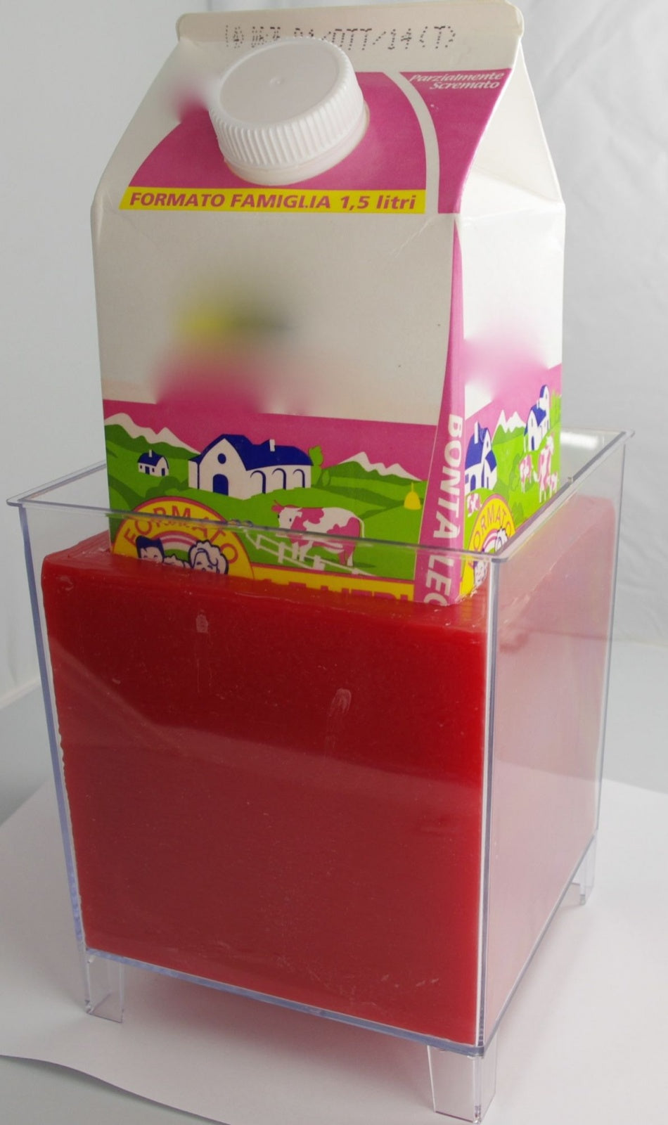 Stampo per lanterna in cera - Dimensione 122 x 122 h 135 mm,  in policarbonato