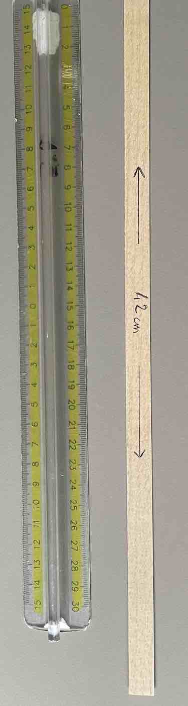 Stoppini di legno per candela in cera di SOIA, H 40 cm , L  1,2 cm