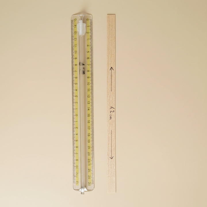 Stoppini di legno chiaro per candela in cera di palma, L  1,2 cm
