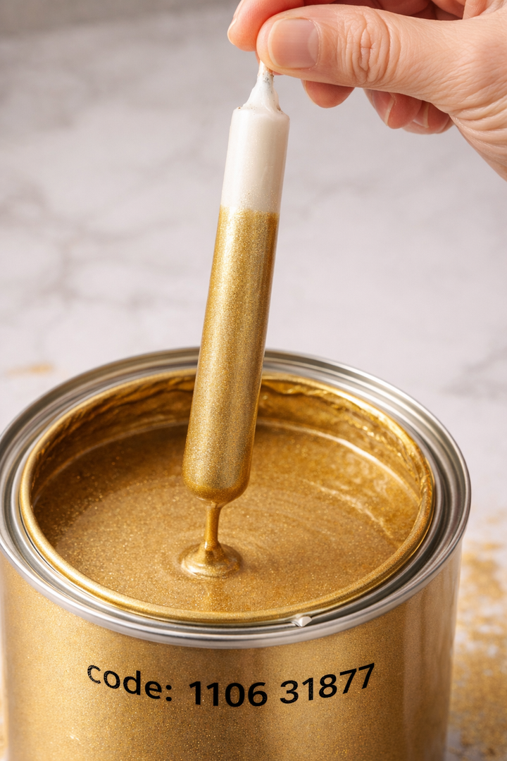 Vernice per candela oro lucido  a base solvente