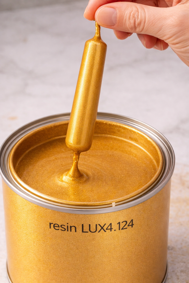 Resina per la produzione di Vernice per Candele Oro