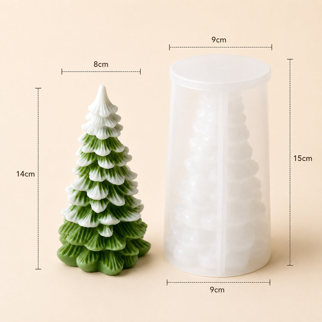 Molde de silicona de árbol de Navidad clásico