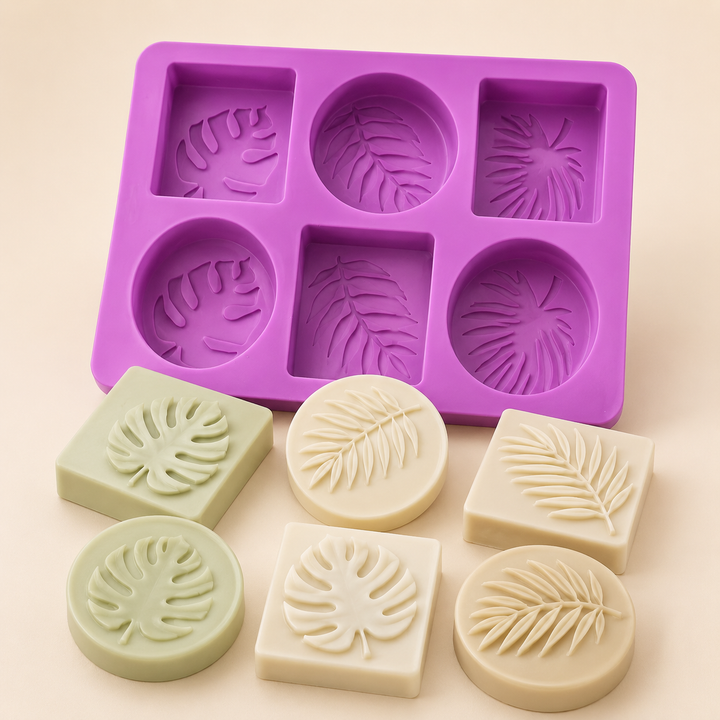 Stampo in Silicone Foglie Tropicali