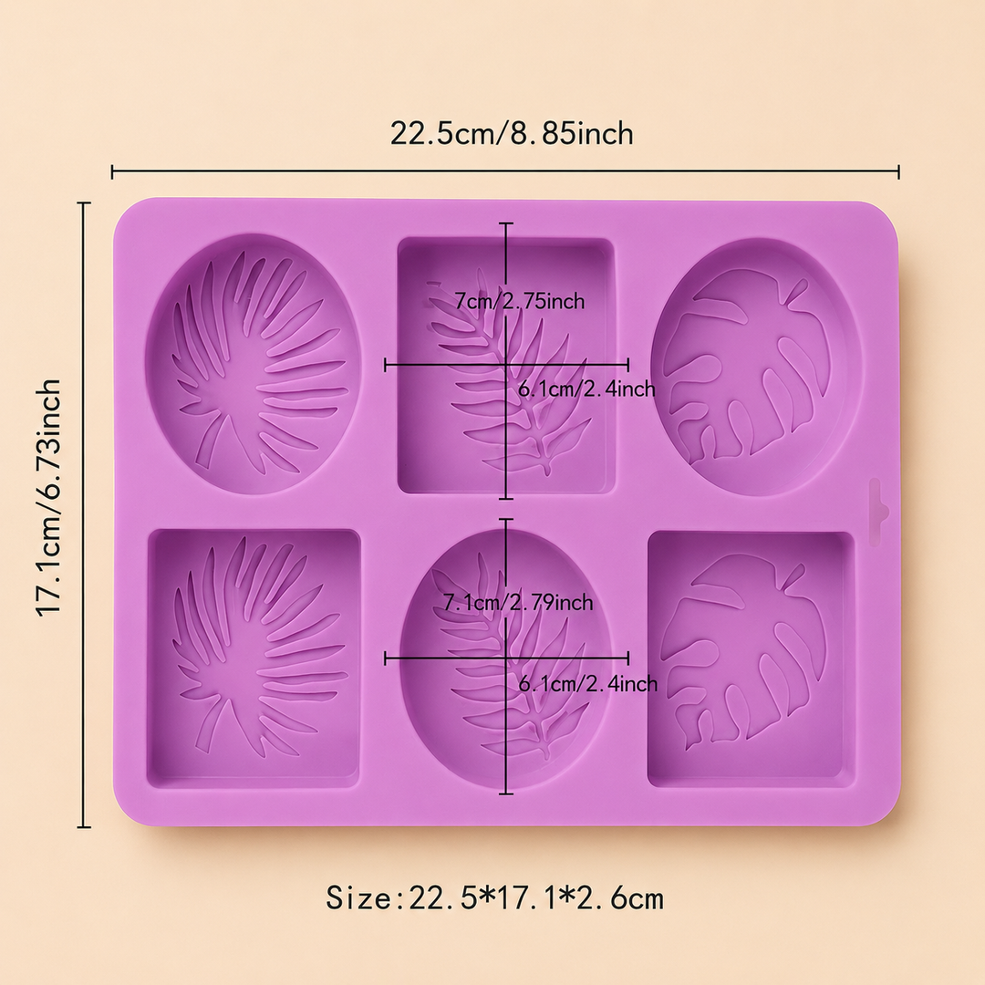 Stampo in Silicone Foglie Tropicali