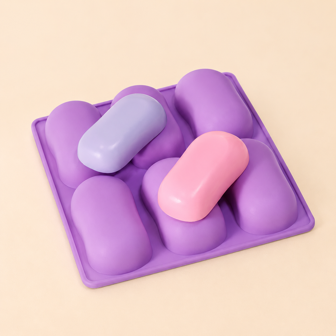 Stampo in Silicone per Saponette Ovali
