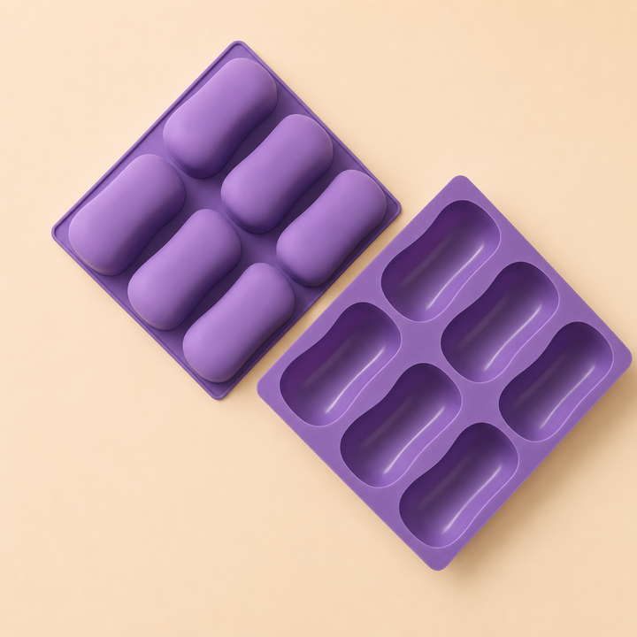 Stampo in Silicone per Saponette Ovali