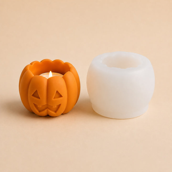 Stampo in Silicone Zucca Portacandela