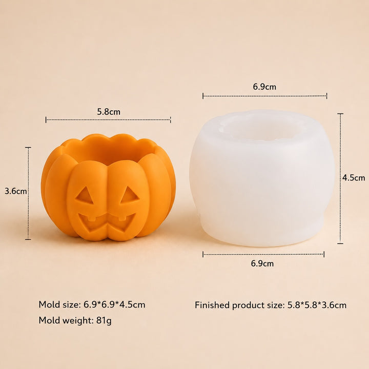 Stampo in Silicone Zucca Portacandela